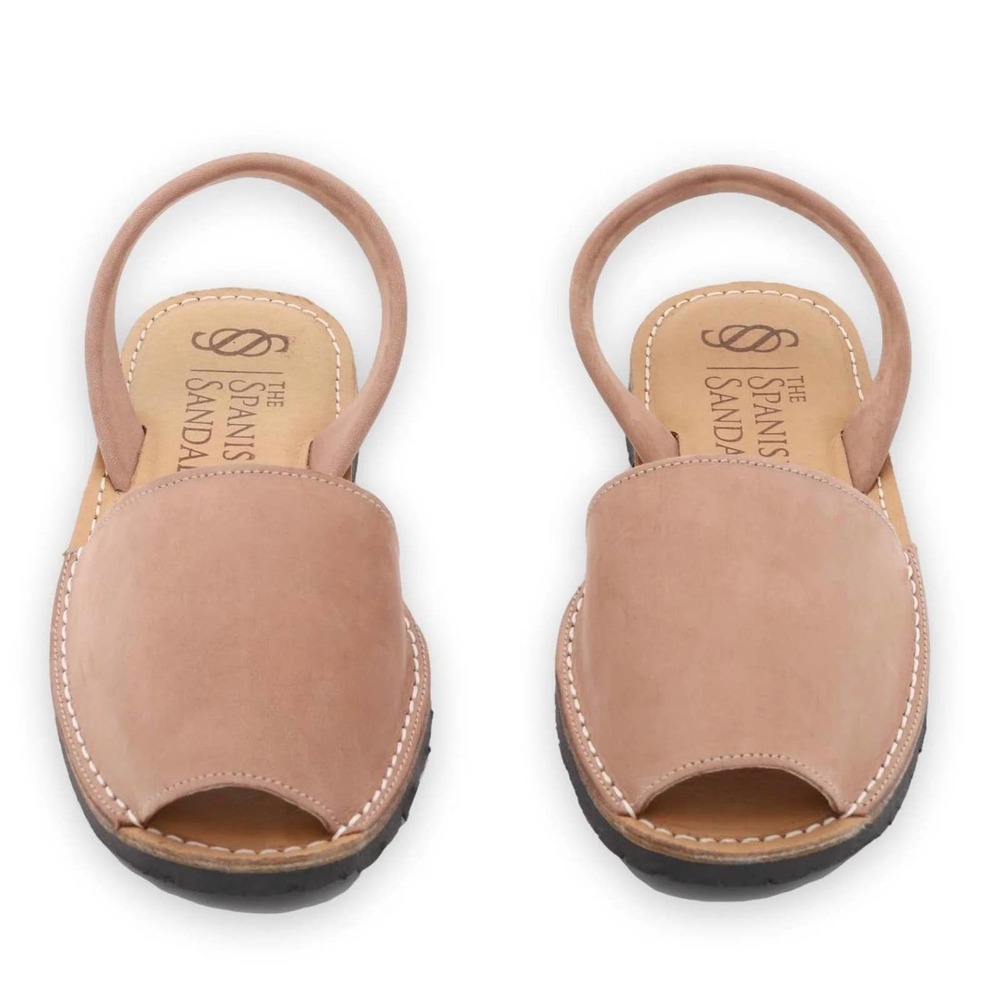 The Spanish Sandal Co. Peep Toe Tan Nubuck Sandals Size 41 US Size 10 H14896 - Picture 11 of 11